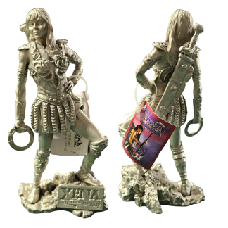 ULTRA RARE 6" Pewter statue figure: Xena with chakram
