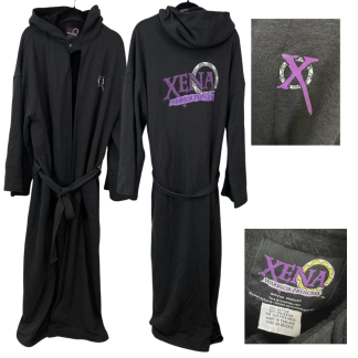 Luxury Bath Robe - Gray/Purple - One Size